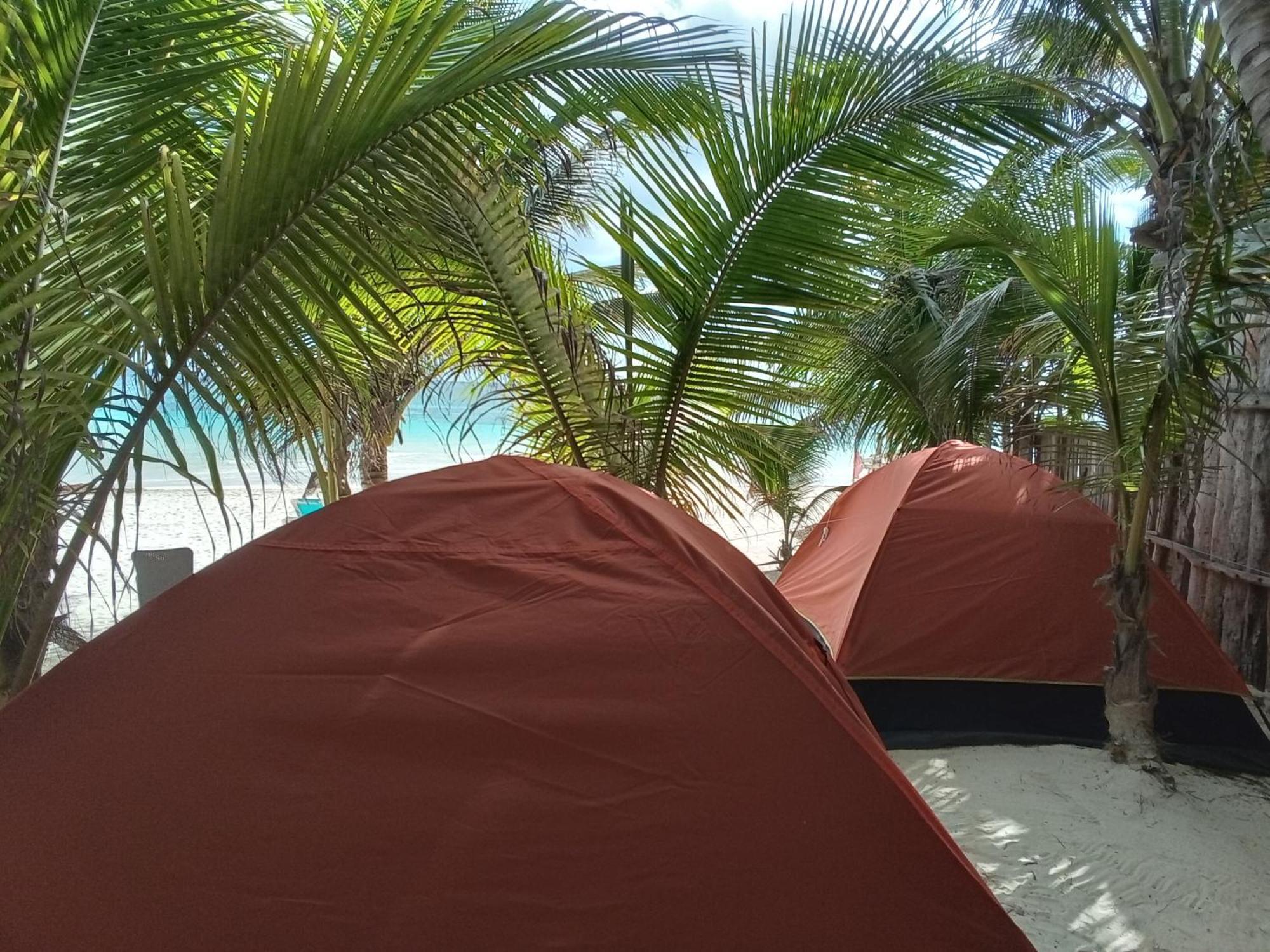 טולום Chavez Eco Beach Camping And Cabanas חדר תמונה
